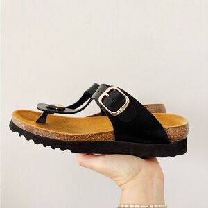 Dr. Scholl's Black smooth insole Tan Women's Sandals